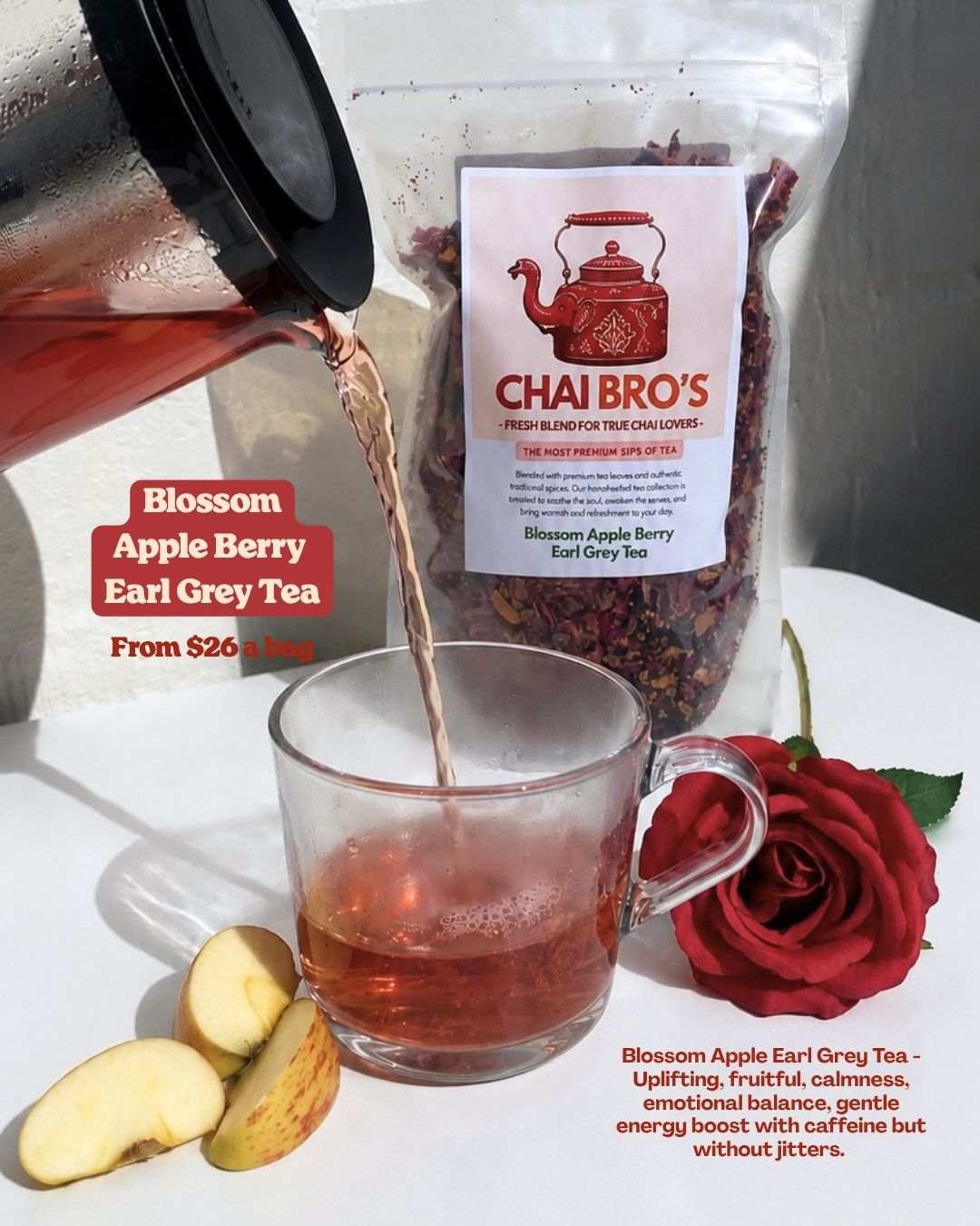 Blossom Apple Berry Earl Grey Tea