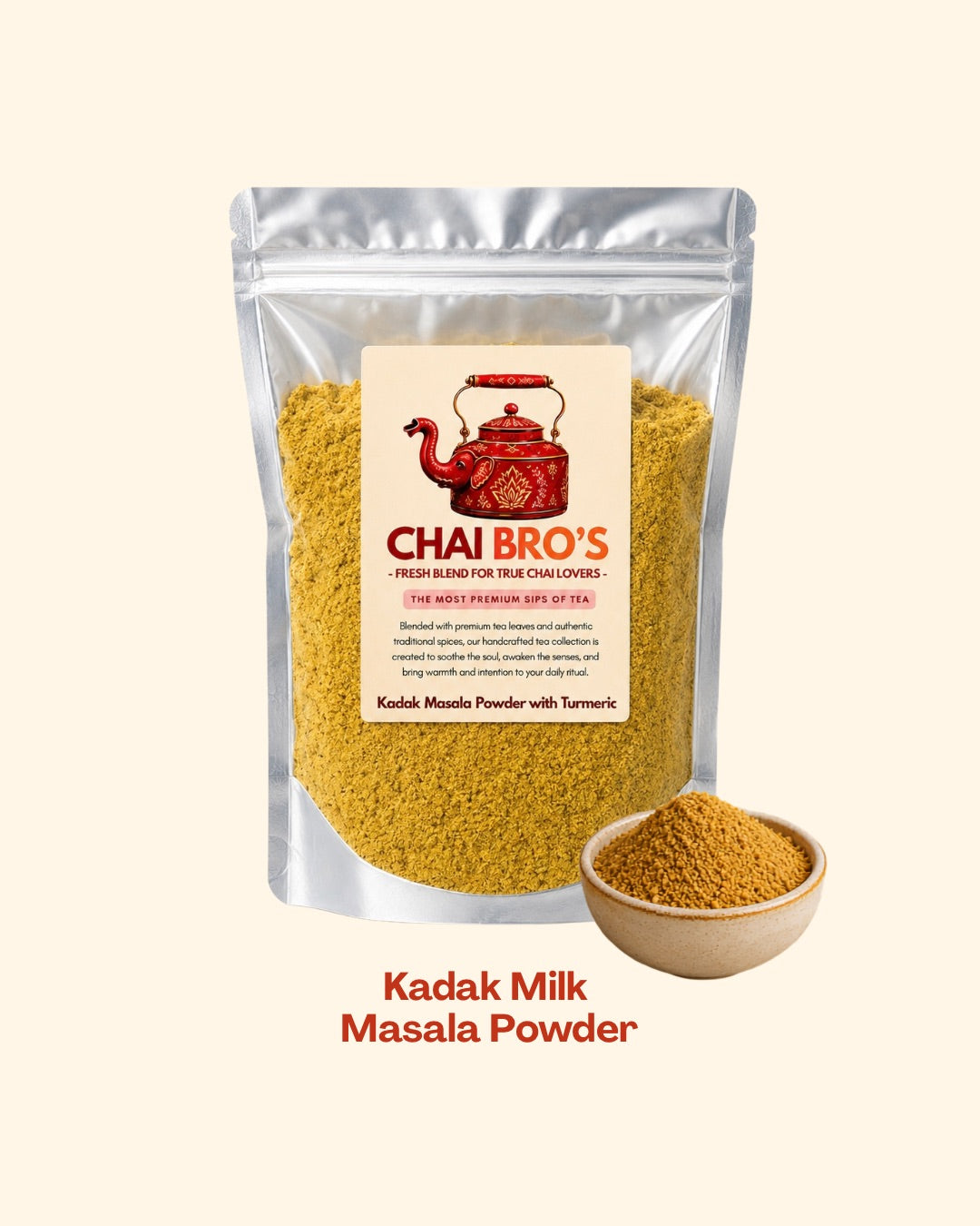 Kadak Milk Masala with Turmeric ( Golden Latte )